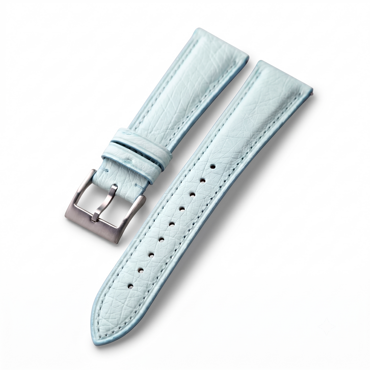 Premium Ostrich Leather Watch Strap with Quick Release Pin Buckle