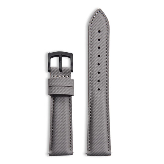 Classic Nylon Watch Strap with Quick Release Gray with Black Buckle