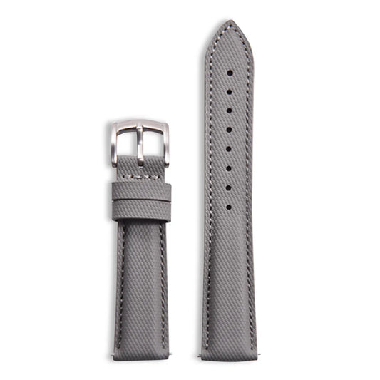 Classic Nylon Watch Strap with Quick Release Gray with Silver Buckle
