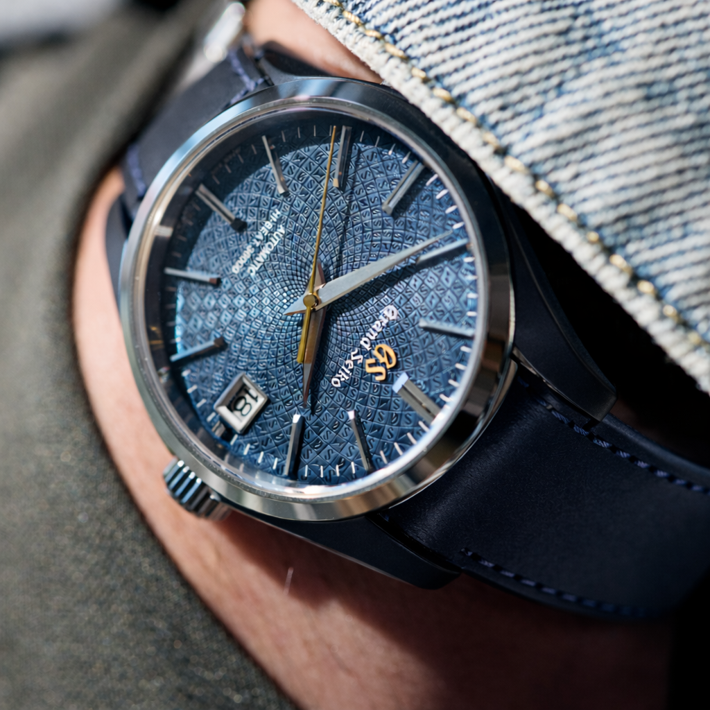 Grand Seiko Whirlpool Blue Strap Hover Image