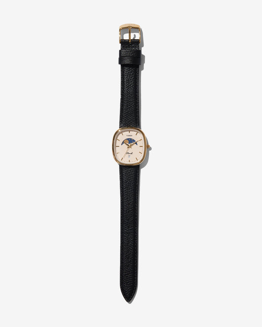 Noah x Timex Oval Moon Phase Watch - Black / Gold