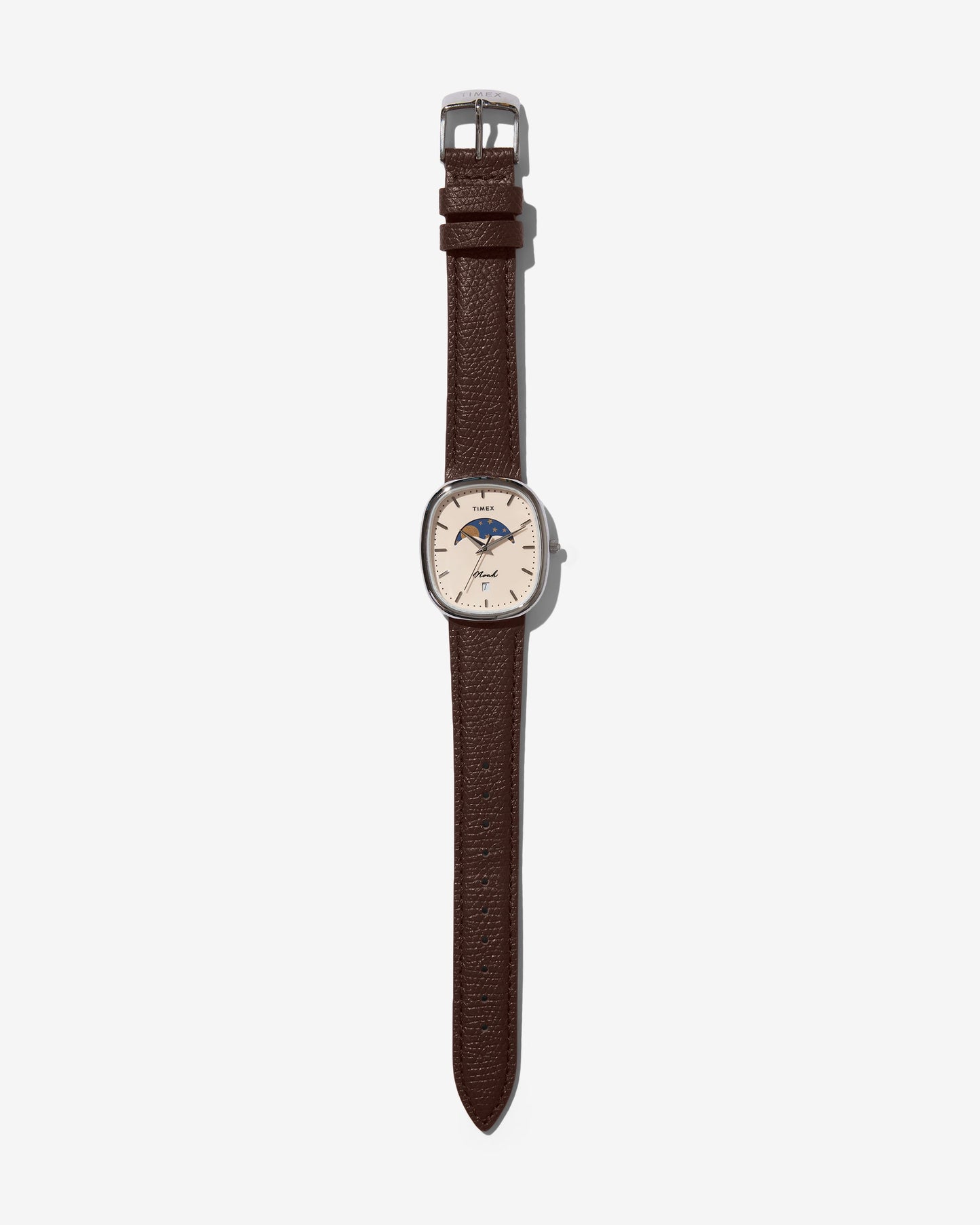 Noah x Timex Oval Moon Phase Watch - Brown / Steel