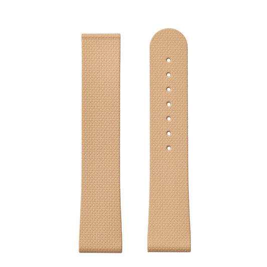 Premium Grade Soft Rubber Strap with Quick Release Deployment Clasp — Palette Colorway Khaki with No Buckle