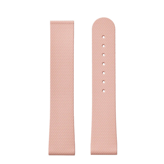 Premium Grade Soft Rubber Strap with Quick Release Deployment Clasp — Palette Colorway Pink with No Buckle