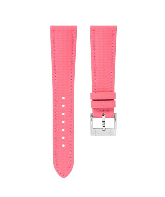 Sailcloth FKM Rubber Base Watch Strap with Quick Release Pin Buckle
