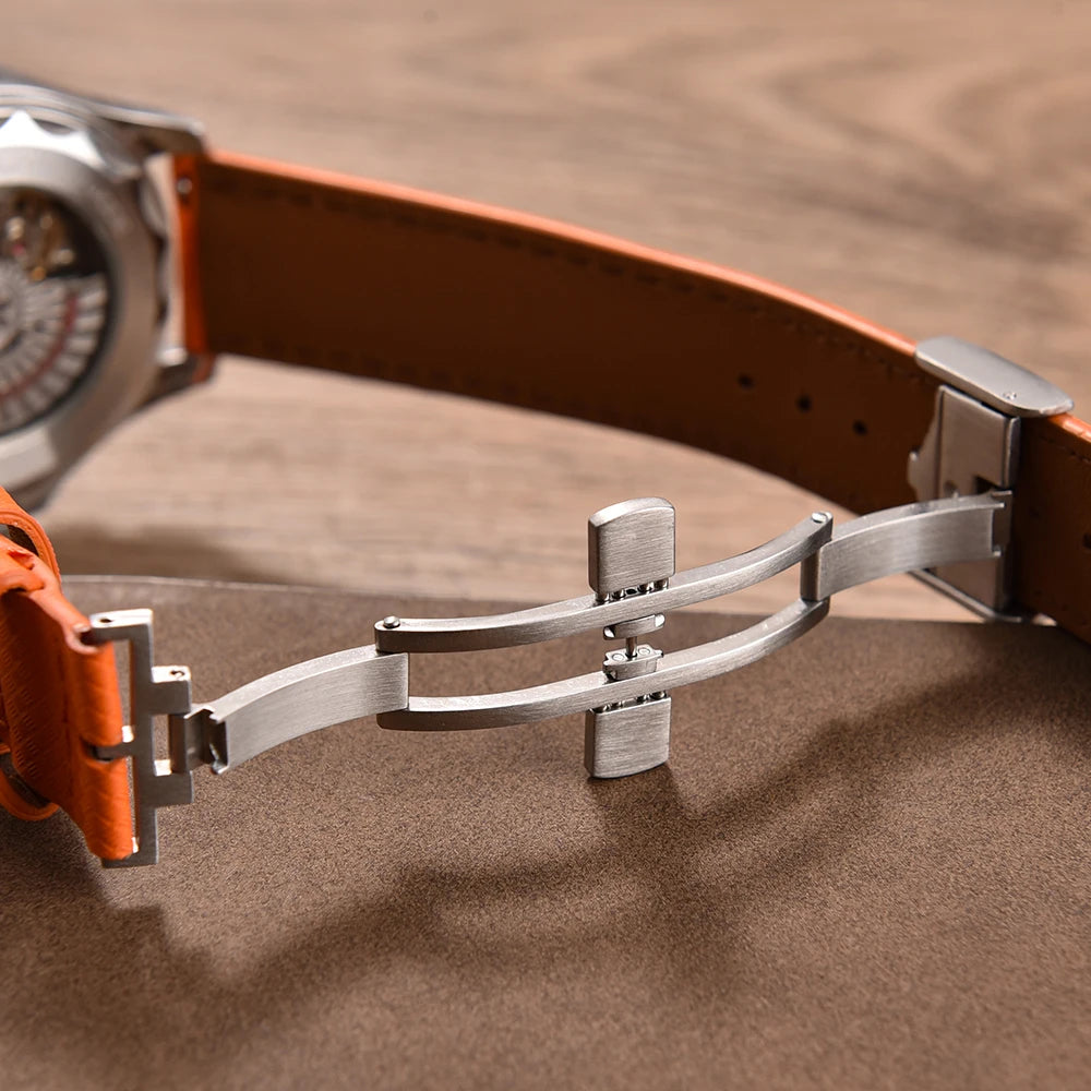 Modern Sailcloth Rubber Base Strap with Quick Release Butterfly Clasp