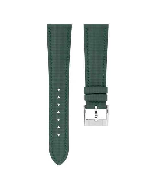 Sailcloth FKM Rubber Base Watch Strap with Quick Release Pin Buckle