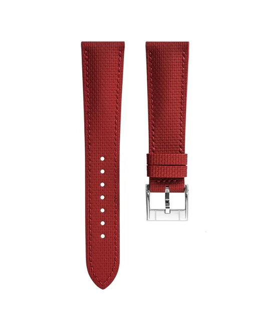 Sailcloth FKM Rubber Base Watch Strap with Quick Release Pin Buckle