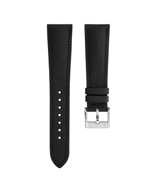 Sailcloth FKM Rubber Base Watch Strap with Quick Release Pin Buckle
