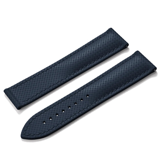 Premium Grade Soft-Textured Rubber Strap with Quick Release Deployment Clasp