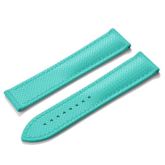 Premium Grade Soft-Textured Rubber Strap with Quick Release Deployment Clasp