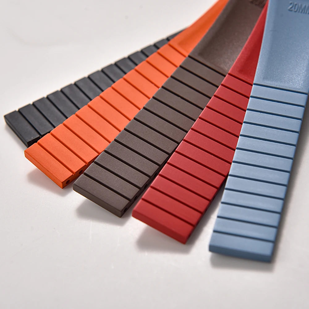 Premium Rubber CTS Mosaic Strap with Quick Release Butterfly Buckle