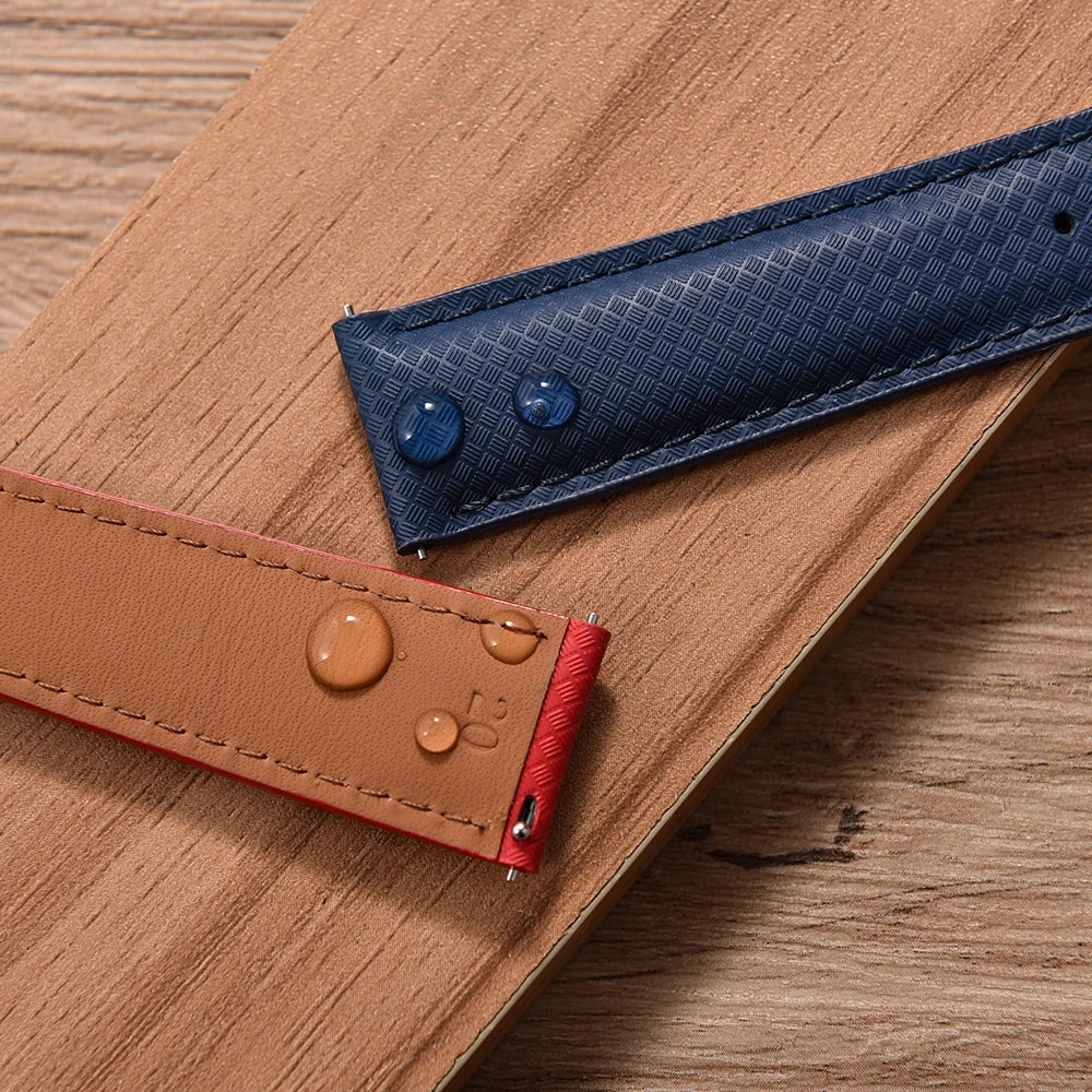 Modern Sailcloth Rubber Base Strap with Quick Release Butterfly Clasp