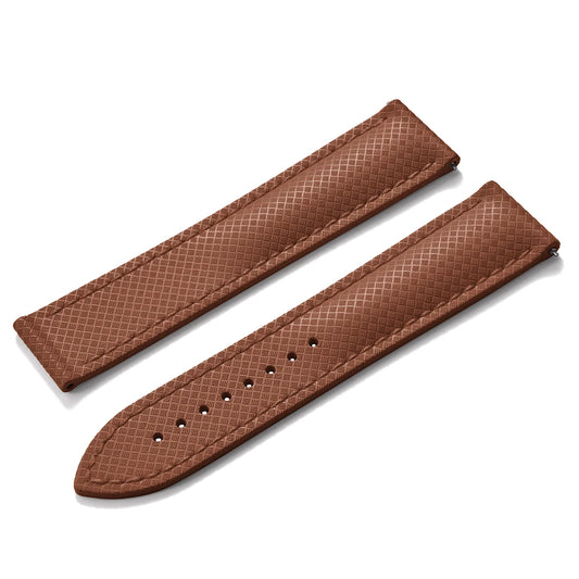 Premium Grade Soft-Textured Rubber Strap with Quick Release Deployment Clasp