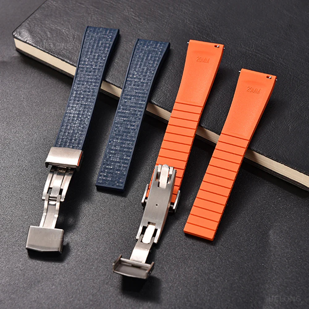 Premium Rubber CTS Mosaic Strap with Quick Release Butterfly Buckle